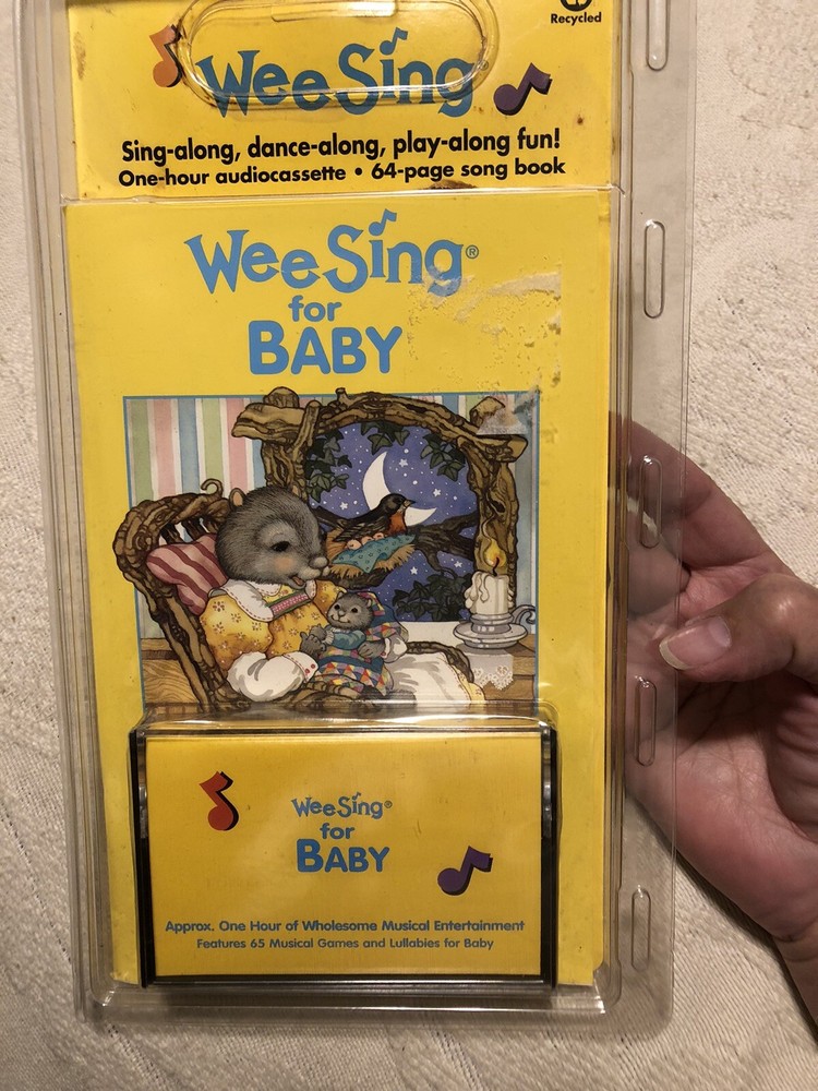 Wee Sing for Baby Audio Cassette Tape w/Book 65 Musical Games/Lullabies 1996 New