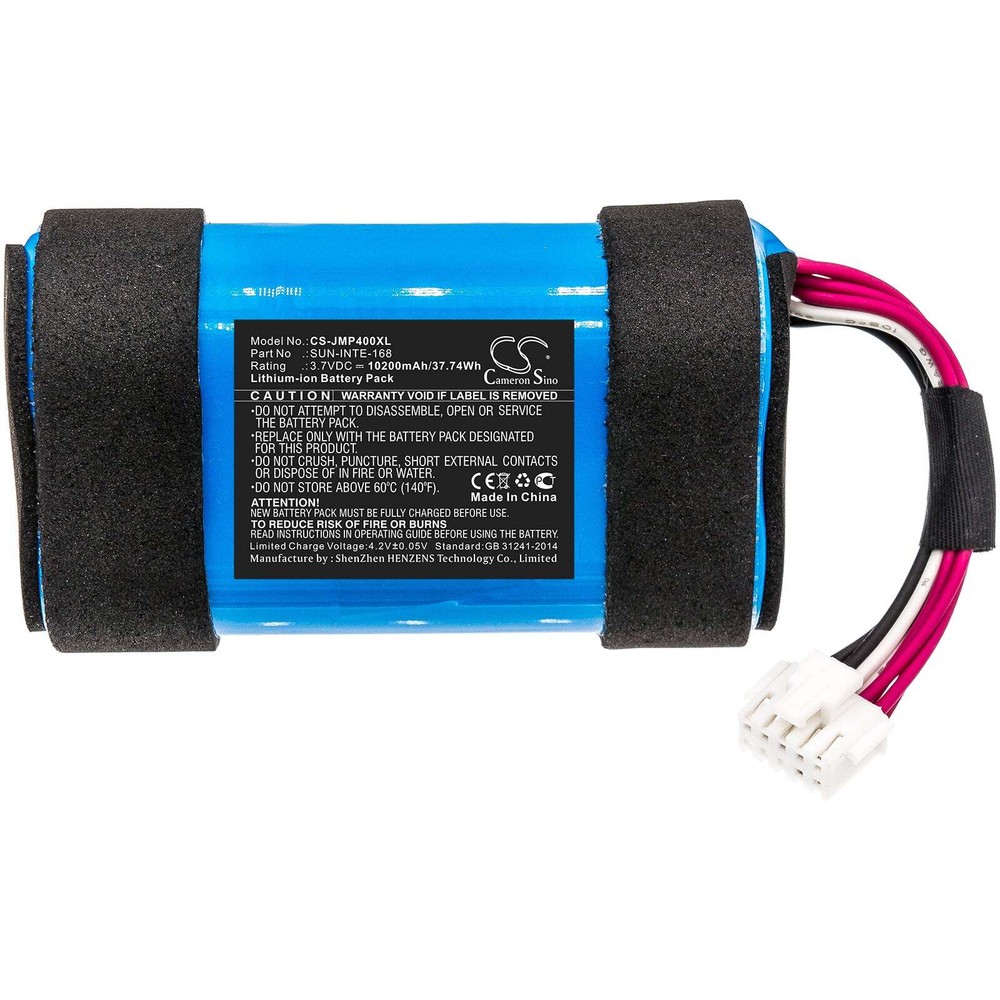 SUN-INTE-168 High Capacity Battery for JBL Pulse 4, 10200mAh