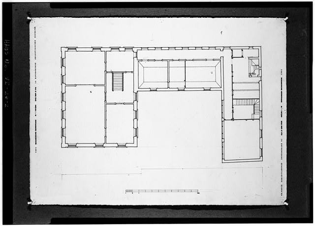 Photo:Kunstakademiets Second Floor Plan Architectural Drawing 1900s