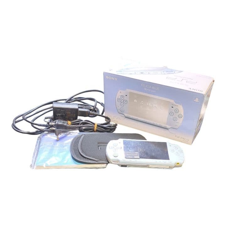 Sony PSP-2000 Felicia Blue with Accessories Tested Working Japan
