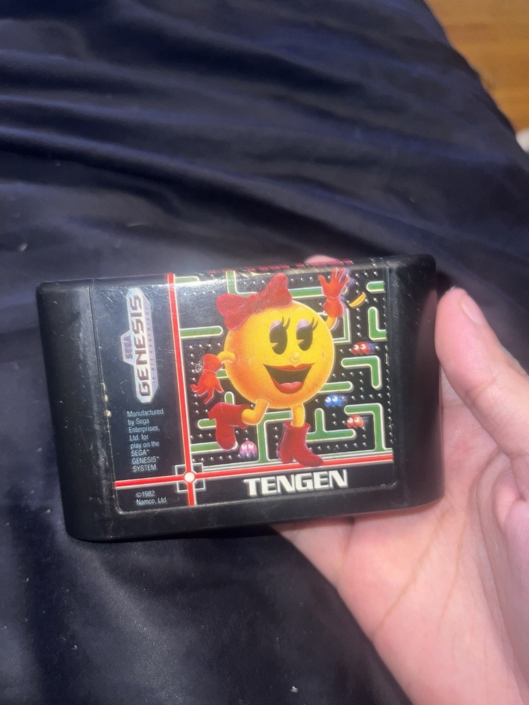 Ms. Pac-Man (Sega Genesis, 1991) Tengen Loose Cartridge (Not Tested Sold As Is)