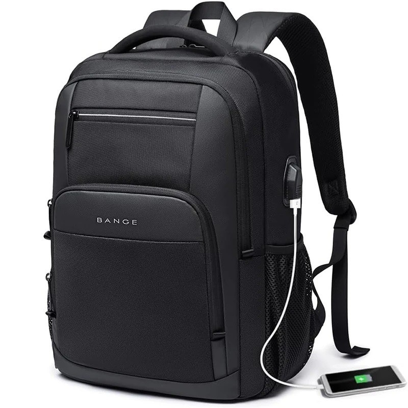 Waterproof Travel Backpack with USB Port Fits 15.6