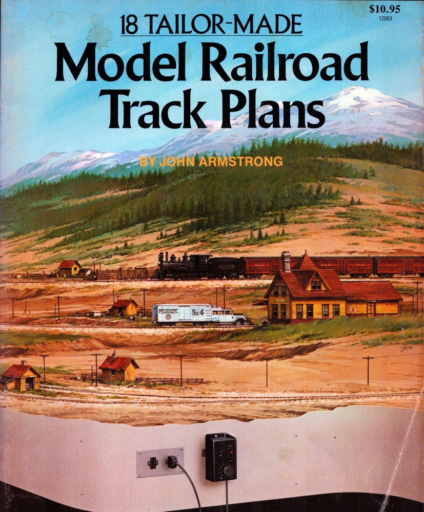 KALMBACH 18 TAILOR-MADE MODEL RAILROAD TRACK PLANS & DETAILS by JOHN ARMSTRONG