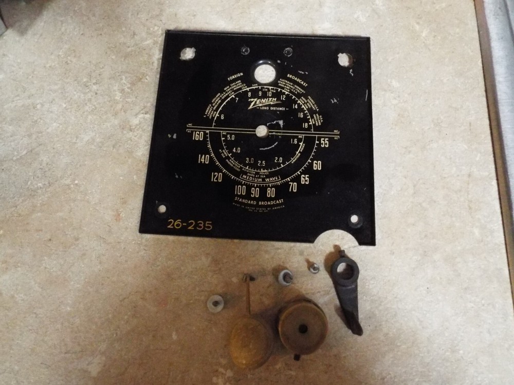 Zenith 5808 dial parts radio vintage