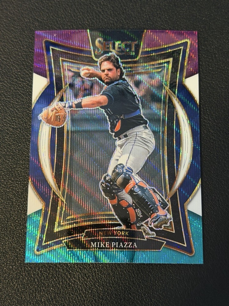 2025 Panini Select Mike Piazza #43 Concourse Tri-Color Prizms Mets