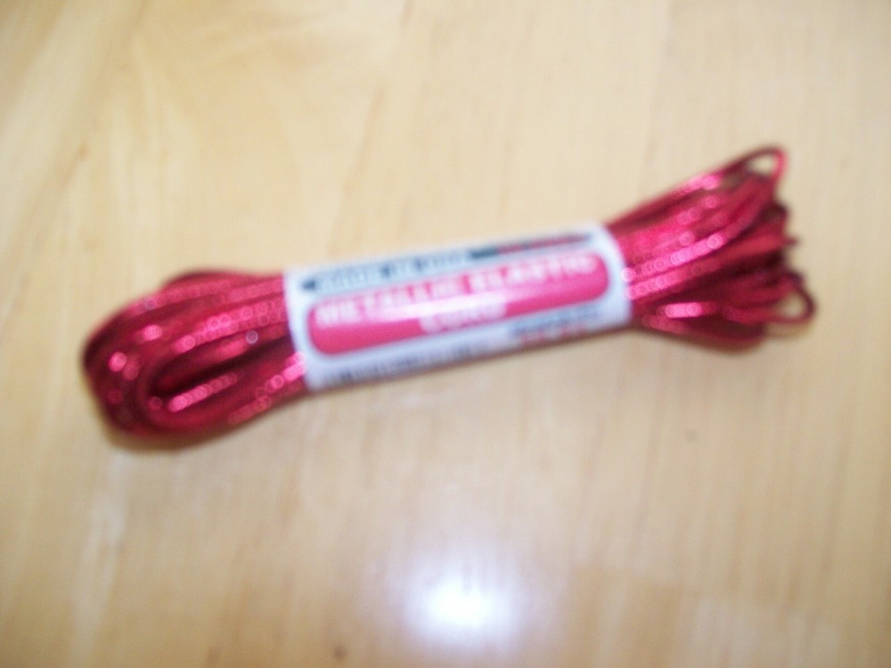 New StretchRite Red Metallic Elastic Cord 15 Feet Face Mask Cords Strings