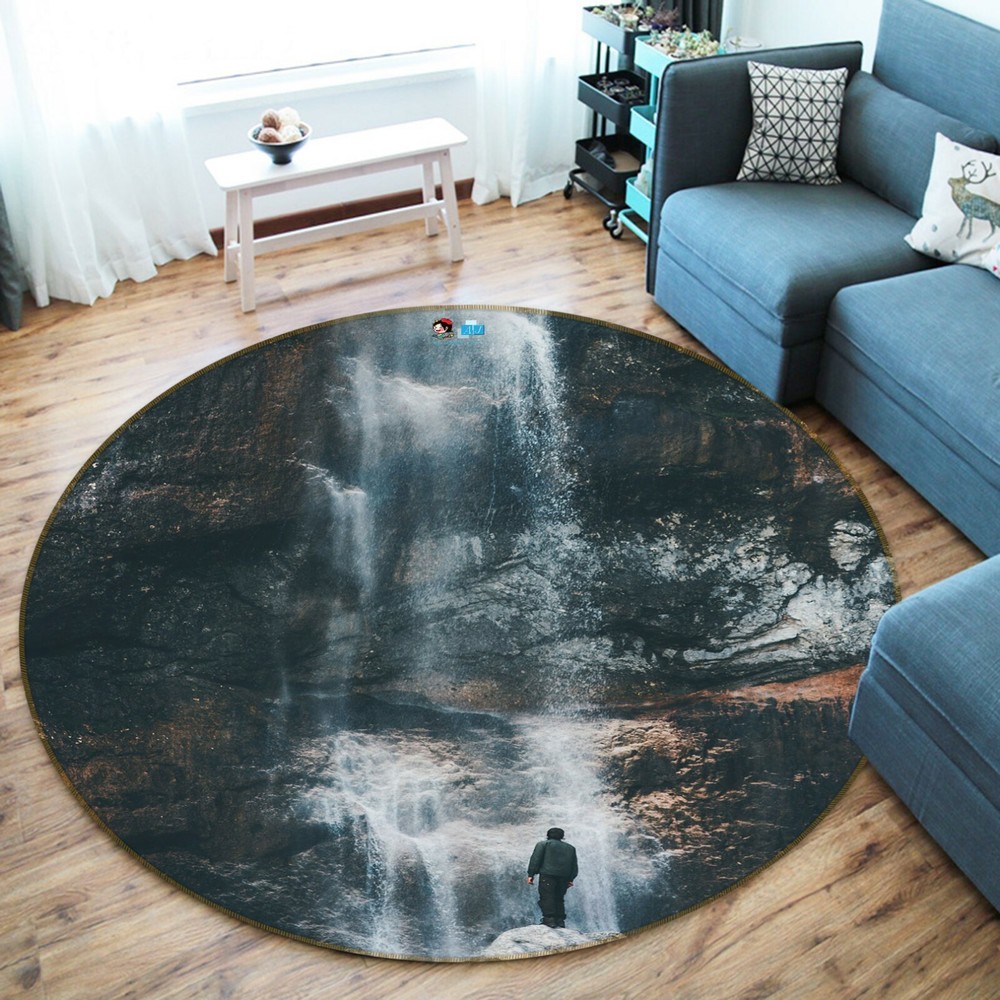 3D Waterfall Drop NAO6097 Game Rug Mat Elegant Photo Carpet Mat Fay