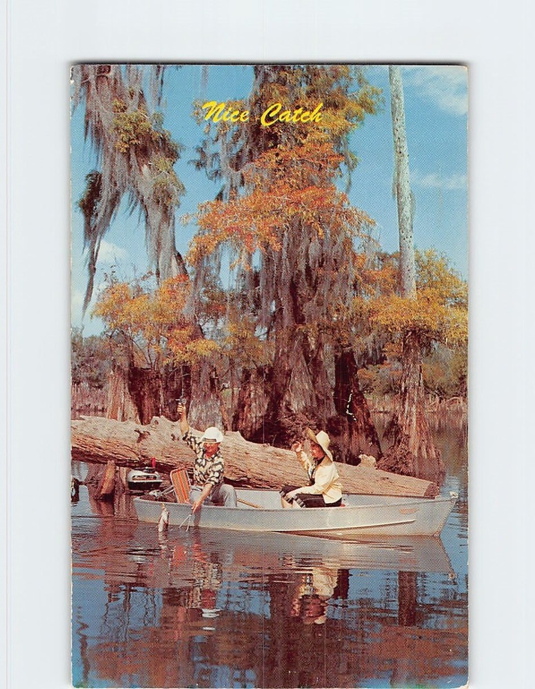 Postcard Fishing Scene on the Lake