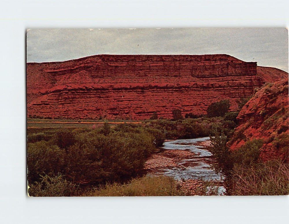 Postcard Signal Cliff near Ten Sleep Wyoming USA