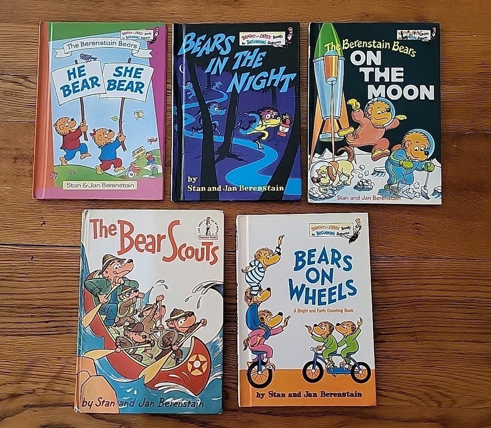 Lot Of 5 Berenstain Bears Dr. Seuss Beginner Books, HB