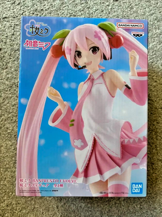 Banpresto Evolve Sakura Miku Hatsune Miku Vocaloid Figure New Boxed US Seller