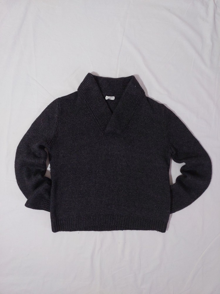 Dries Van Noten Mens Gray Knitted Sweater Size L