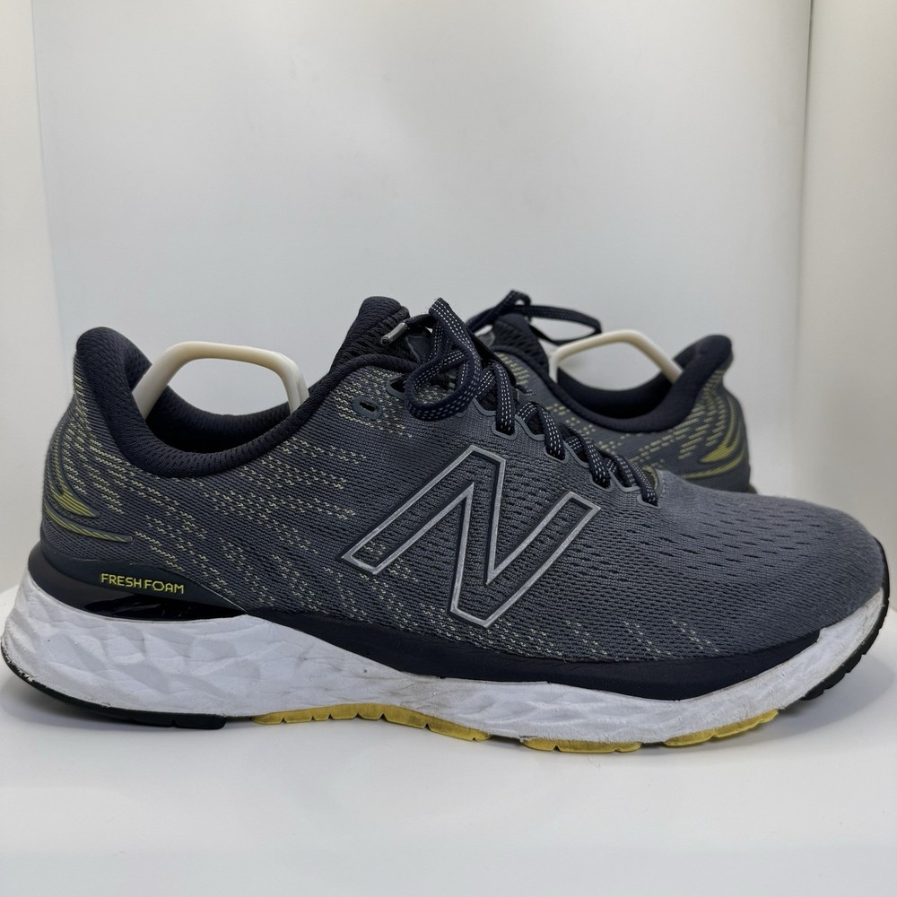 New Balance Men’s Size 10.5 Fresh Foam 880v11 Ocean Gray Athletic Running Shoes