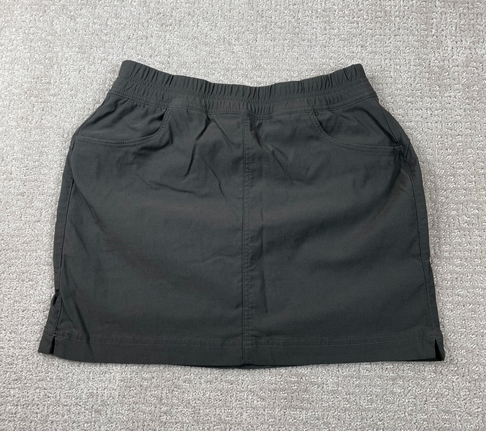 Prana Skort Womens Size 6 Gray Double Peak Lined Skirt Stretch Hiking Outdoors