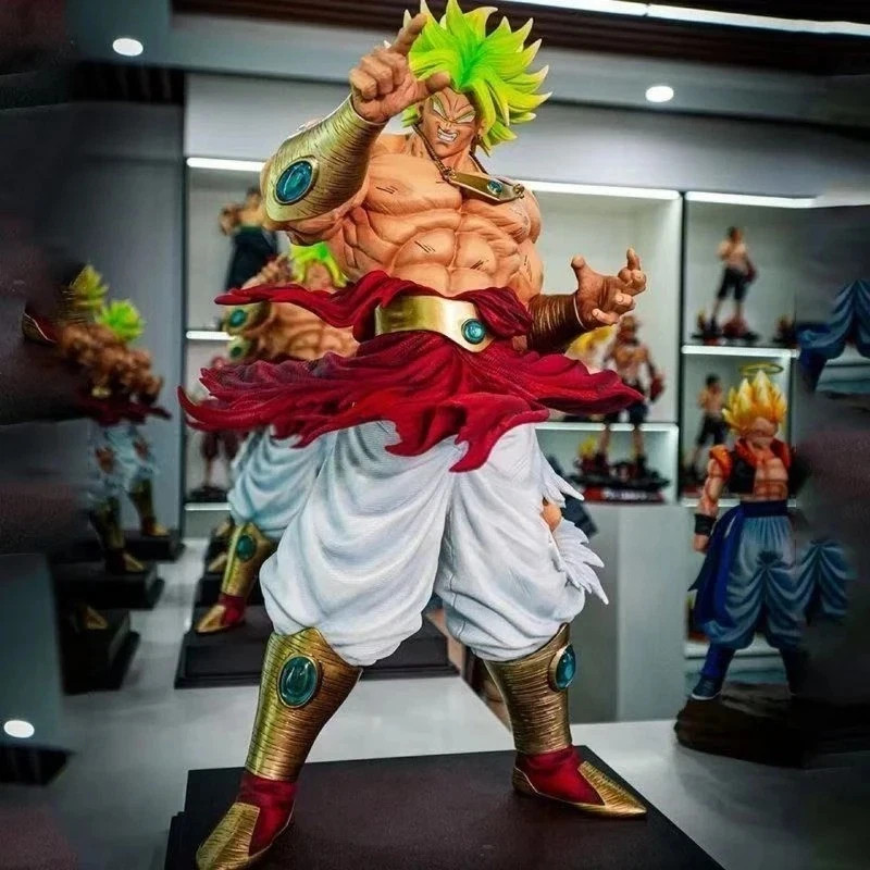 Dragon Ball Z Broly Figure SSJ3 32cm PVC Collectible Model Toy (No Box)