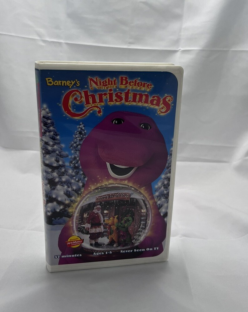Barneys Night Before Christmas (VHS, 1999) Clamshell Case