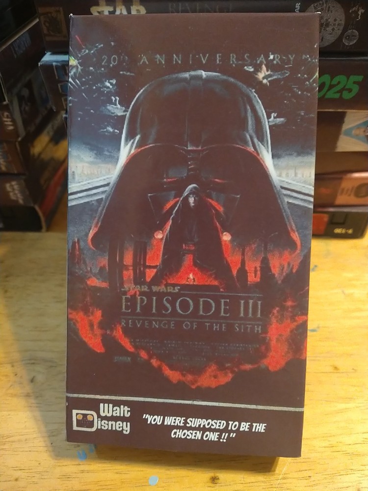 Star Wars Revenge Of The Sith 20th Anniversary VHS Box Only