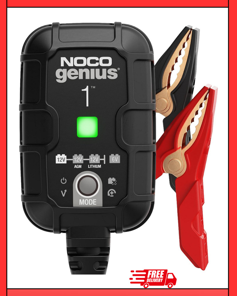 NOCO GENIUS1 1A 6V/12V Smart Battery Charger Automatic Maintainer Trickle