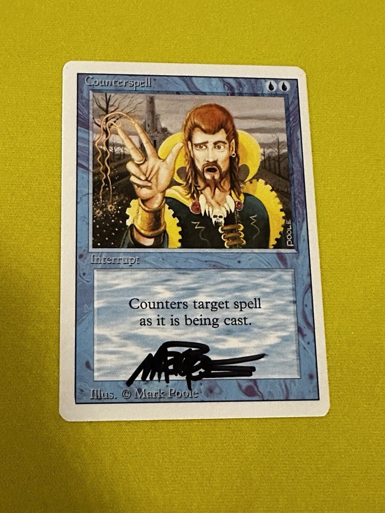 MTG Magic Counterspell Signed Artist Proof x1 3RD Revised 3ED Mark Poole