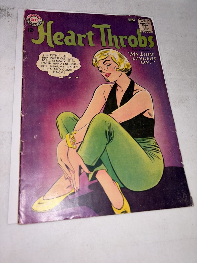HEART THROBS #89 iconic Abruzzo Pop Art GGA-c 1964 DC Comic Gene Colan VG-image