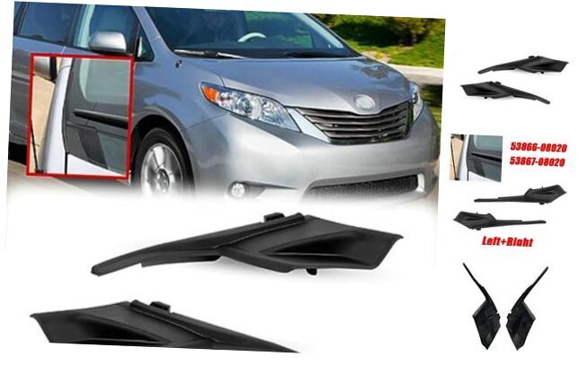 Toyota Sienna 2011 Wiper Cowl Cover Extension Trim Pair