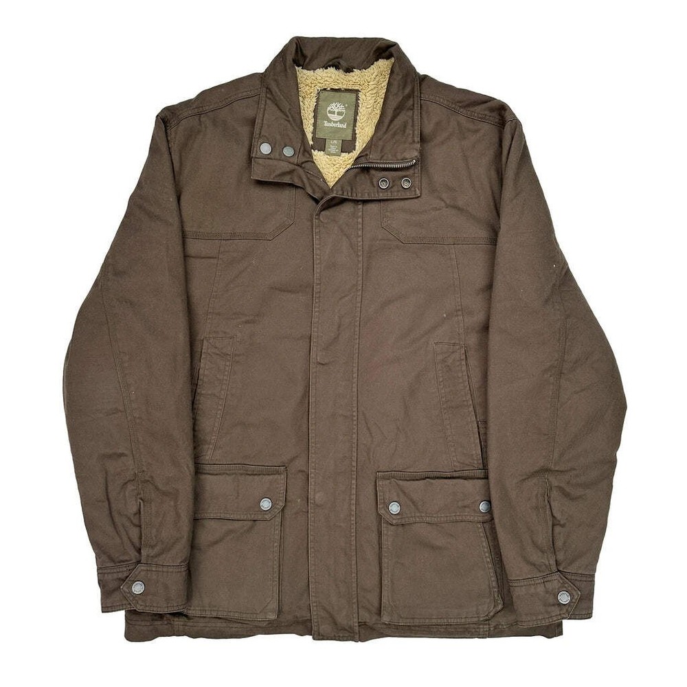 Timberland Jacket - Large Brown Cotton