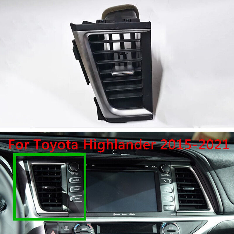 Center Left Dash A/C Air Vent Outlet For Toyota Highlander 2015-2016 2017 2021