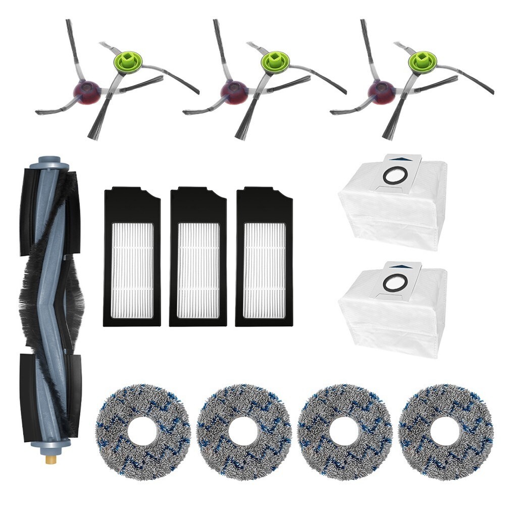For Ecovacs For DEEBOT X1 Accessory Kit with Filter Brushes and Dust Bags