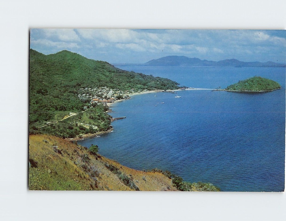 Postcard General View of the Taboga Village La Restinga & Morro Island Panama
