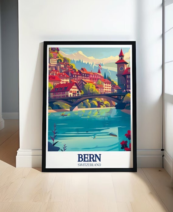 Bern Travel Art - Nydegg Bridge Landscape Posters  
