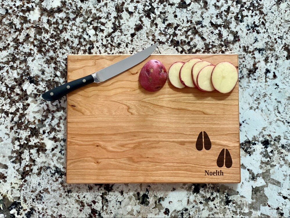 Deer Tracks Cutting Board |Buck Hunter Charcuterie Board | Custom Serving Tray