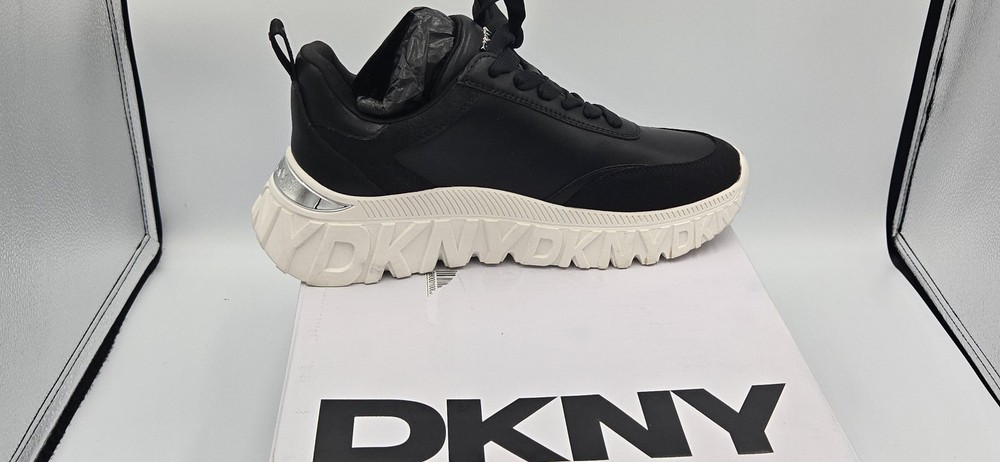 DKNY Lakelyn Platform S Shoes Womens Size 8 Zip Chunky Sole Sneaker EU 38.5