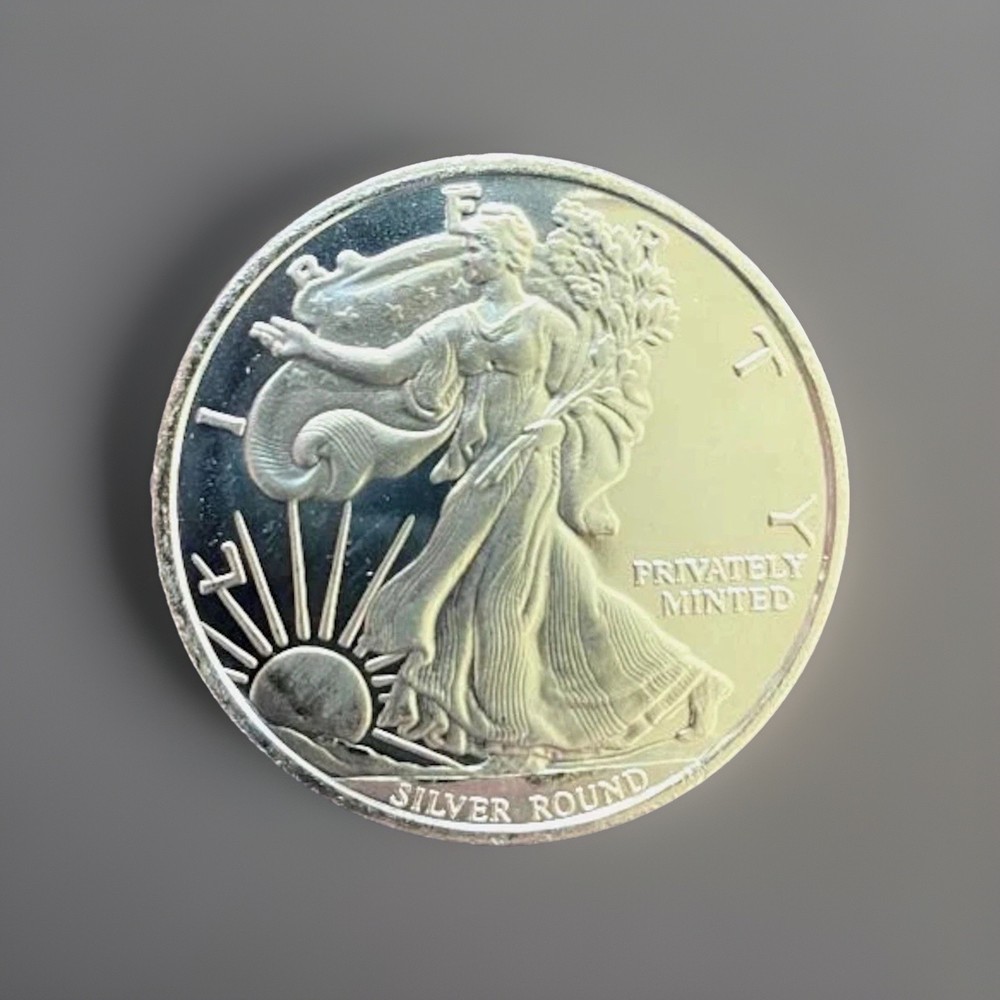 1 oz silver round  .999