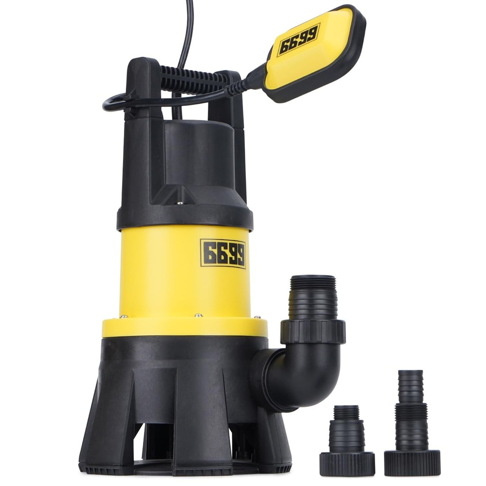 6000GPH 1.5HP Submersible Sump Pump with Float Switch for Sewage Effluent