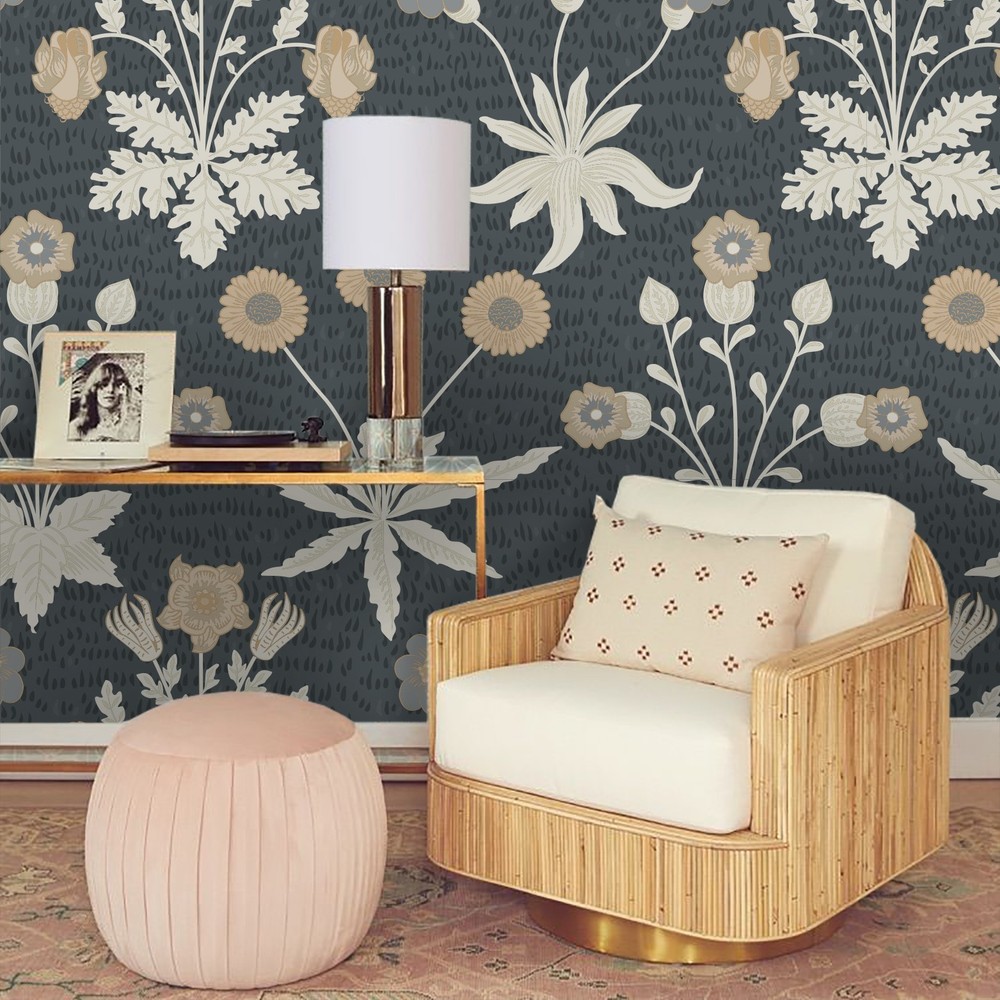 3D Herbs Flowers Pattern Wall Murals Wallpaper Murals Wall Sticker 2