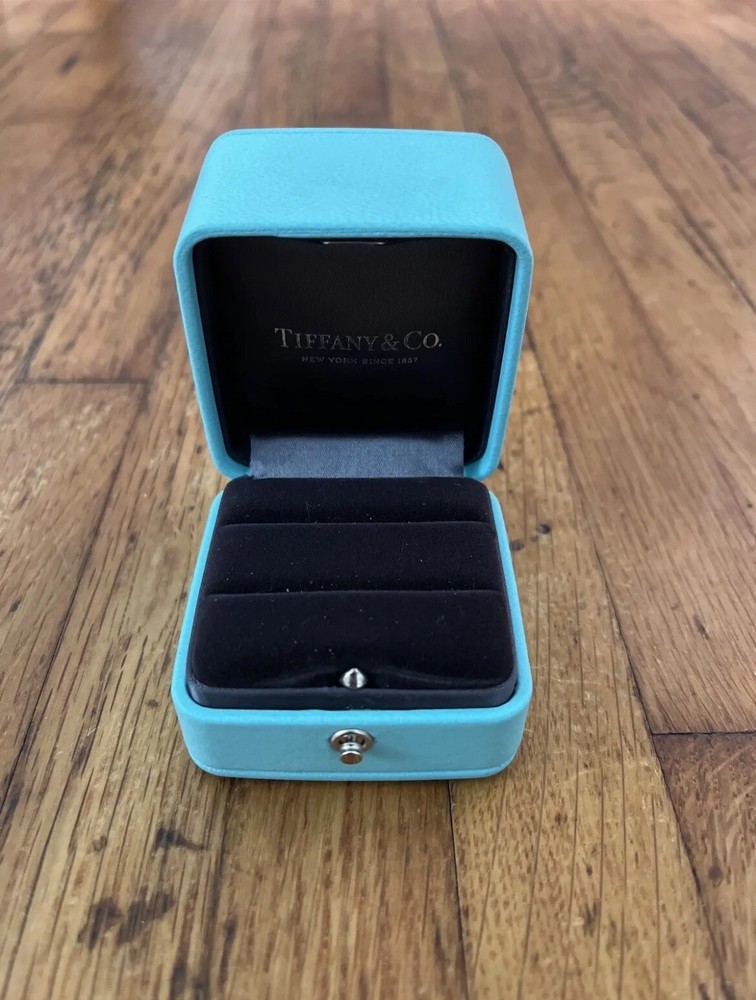 EMPTY! Tiffany & Co. Double Ring Box & Case