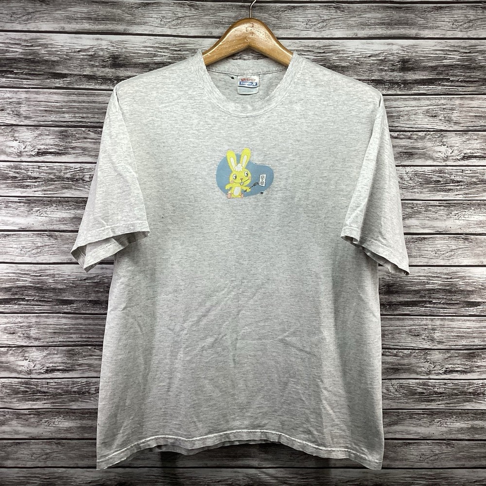 Vintage Happy Tree Friends Shirt Mens Large Gray Cuddles Cartoon Network Rare