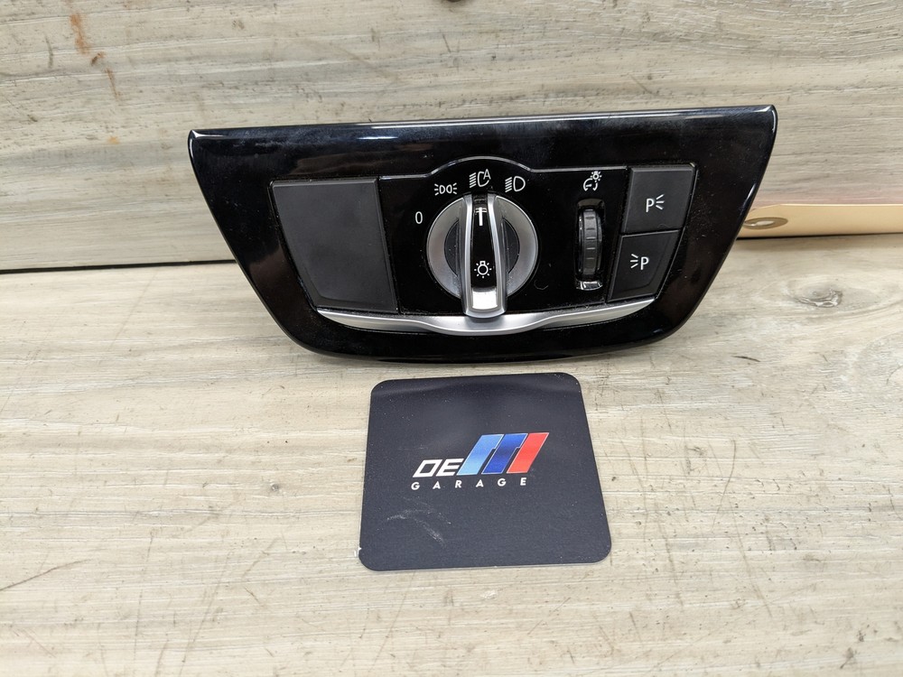 17-23 OEM BMW F90 M5 G30 G32 Headlight Switch Control Panel Light Module BLACK