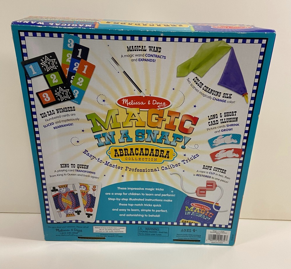 Melissa & Doug Magic in a Snap! Abracadabra Collection Magic Tricks Set Toy-image
