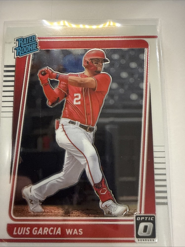 2021 Donruss Optic Baseball Luis Garcia Washington Nationals Rated Rookie #45