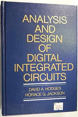 Analysis and Design of Digital - Hardcover, by David A. Hodges - Very Good