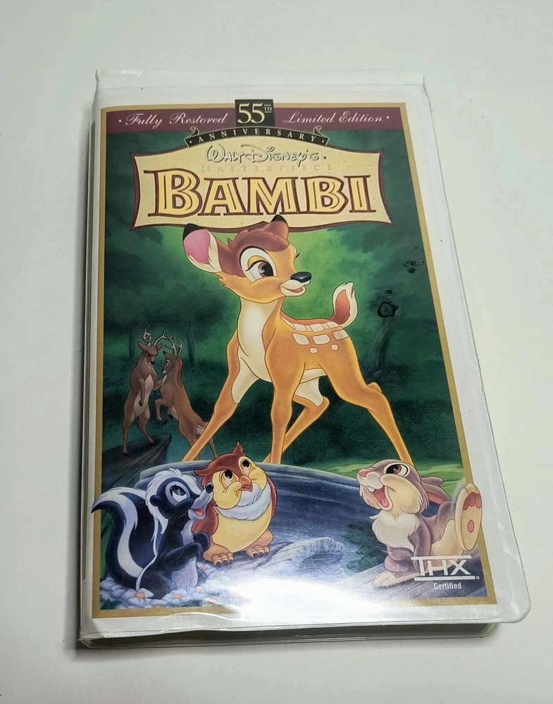 Bambi: 55th Anniversary Walt Disney's Masterpiece (VHS, Limited Edition)