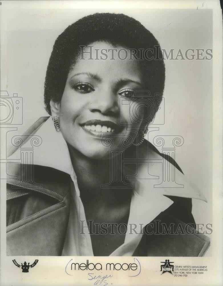 1978 Press Photo Singer Melba Moore, United States - mjp25250