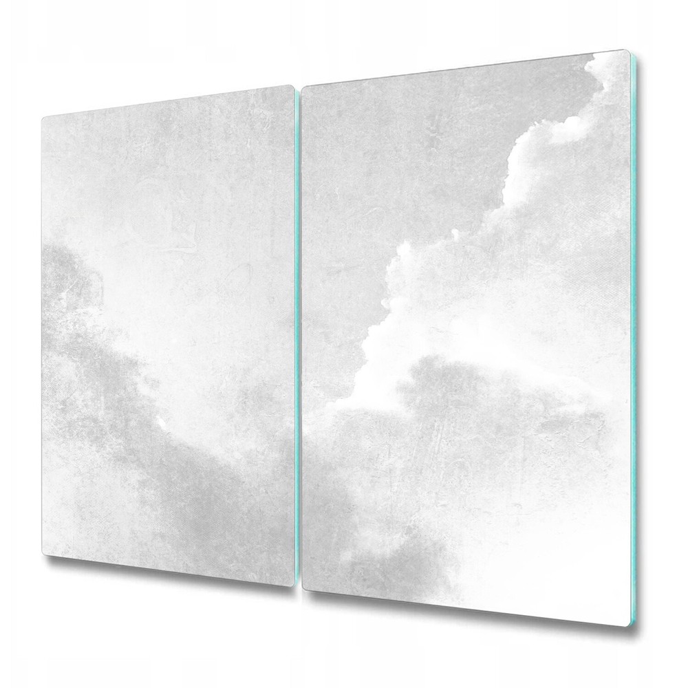 Glass Worktop Kitchen Chopping Board grey clouded Dreamy Vintage 2x30x52