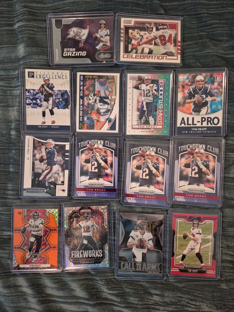 14 Card Tom Brady Nfl Lot