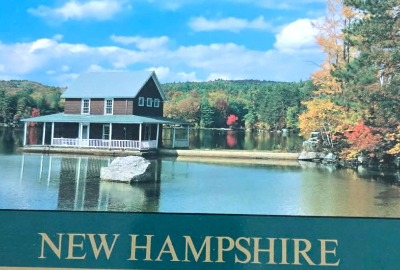 1980s Postcard Little Sunapee Lake New Hampshire Next Day Shipping