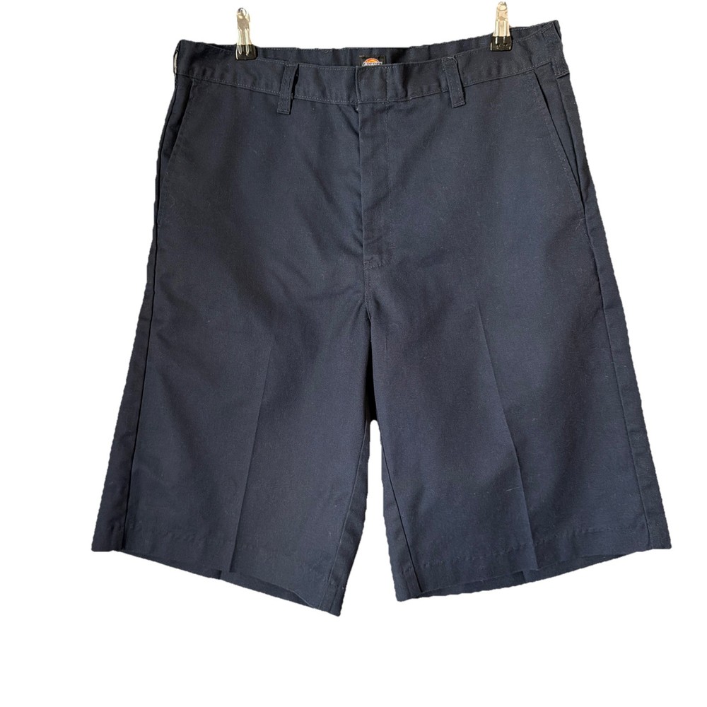Dickies Work Shorts Men's Size 34 Dark Blue Relaxed Fit 12”Inseam.Deep Pockets