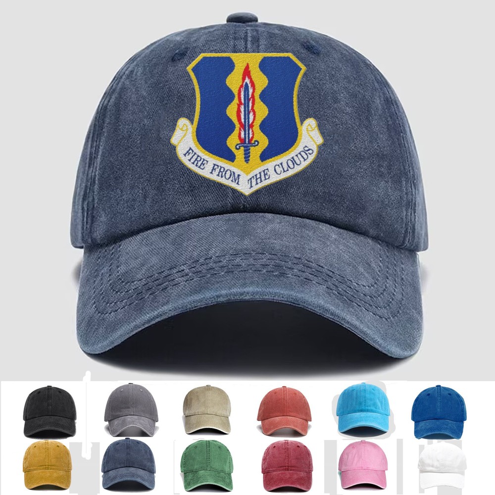 Custom Embroidered Hat 33rd Fighter Wing, Veteran Cap, Trucker Hat, Gift Idea
