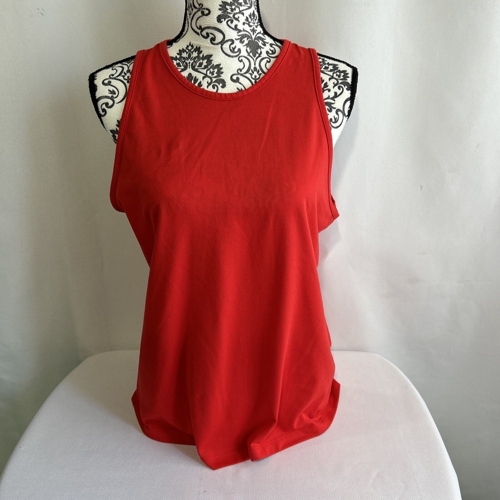 Nike Dri Fit Active Tank Top Tee Women’s Size M Red Sleeveless