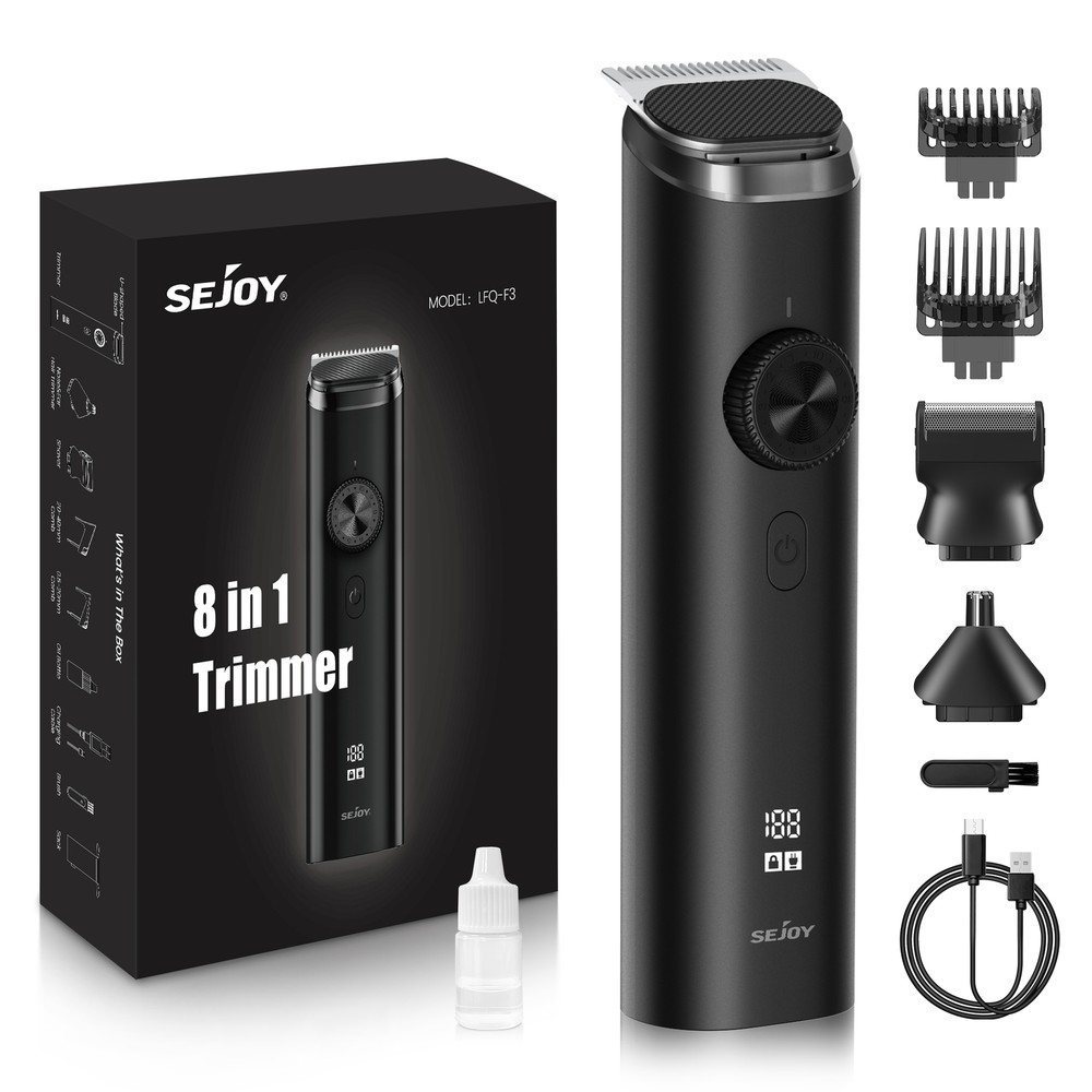 Men's Beard Trimmer Hair Clipper Waterproof Electric Body Shaver Grooming Kits